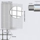Сварная сетка для забора в рулонах высота 2 м яч 100x75 Ø 2,0 мм.2м-30м оц.